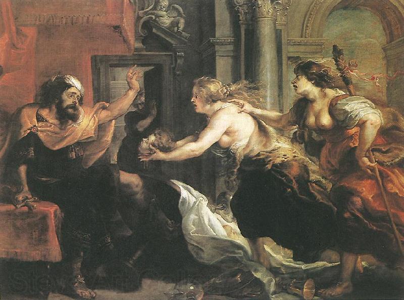 RUBENS, Pieter Pauwel Tereus Confronted with the Head of his Son Itylus Norge oil painting art